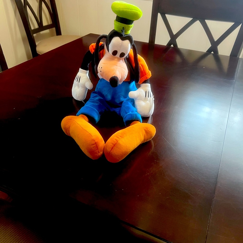 Disney Goofy Plush with Blue and Orange Attire